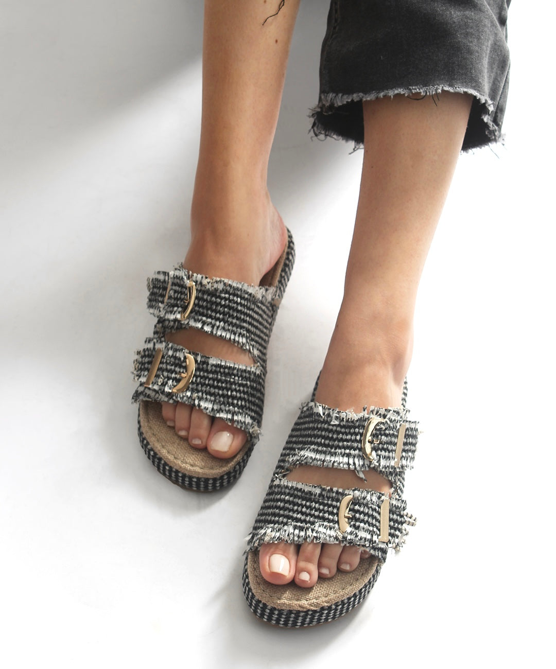 Double Buckle Blue