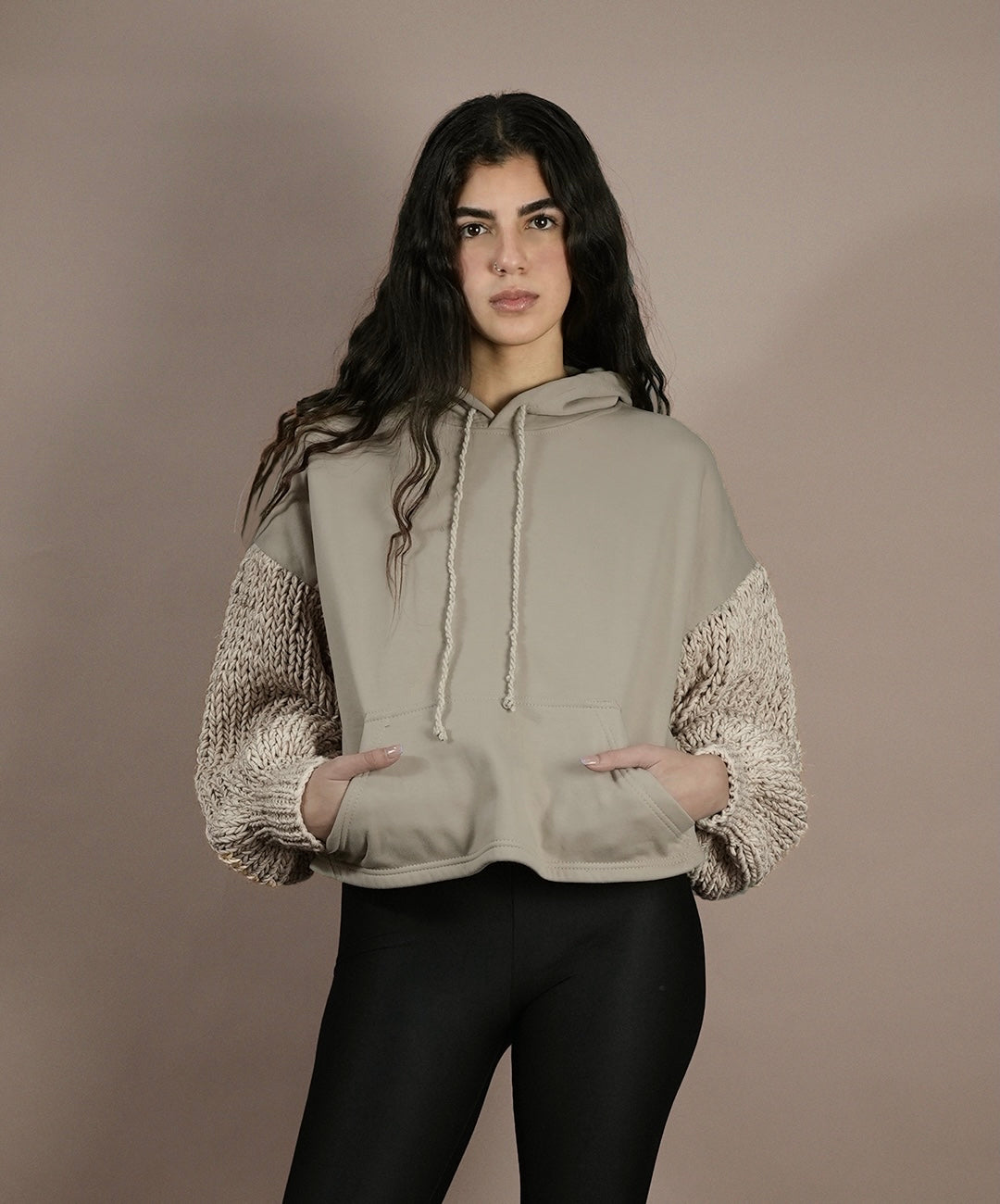Mocha Knit Hoodie