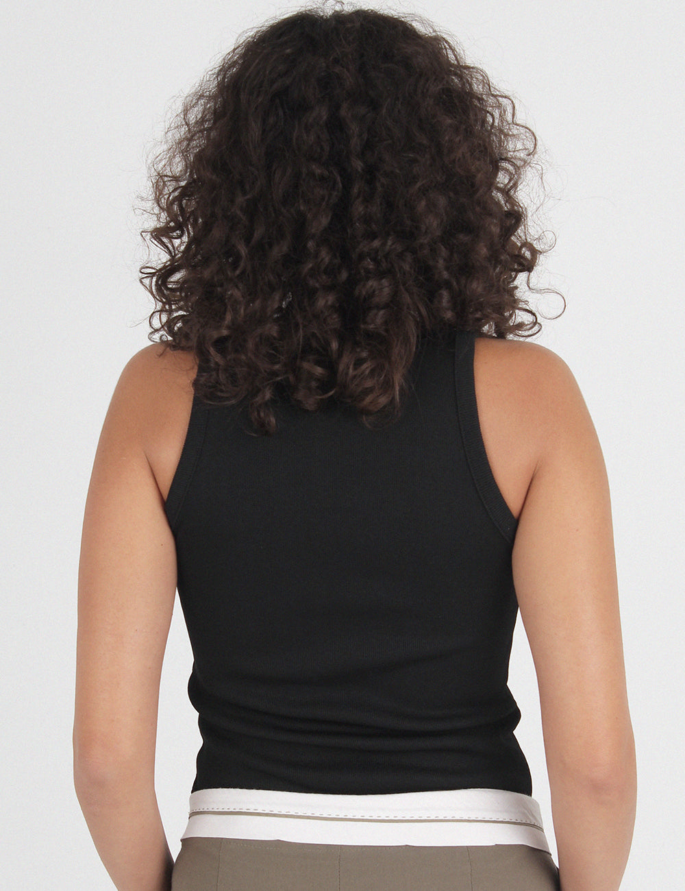 Black Ribbed Tank