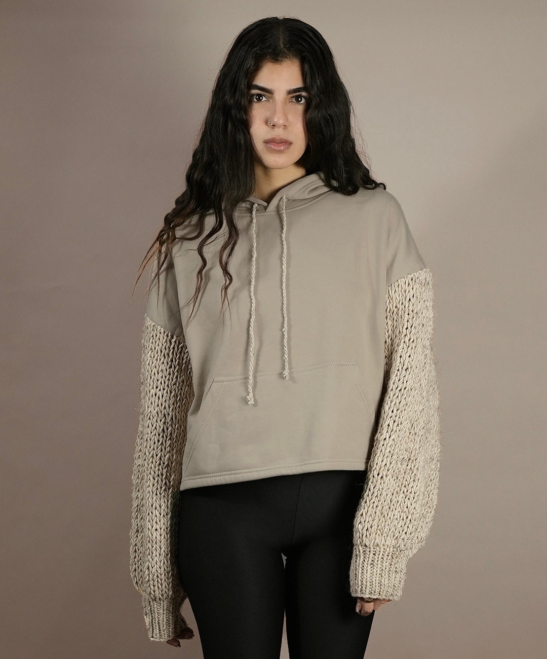 Mocha Knit Hoodie