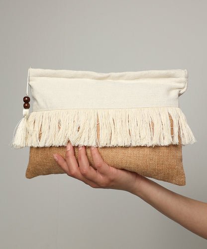 Havane Fringe Clutch