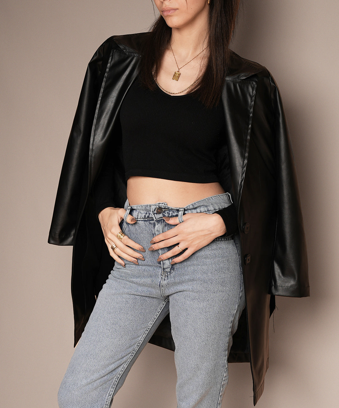 Leather Coat