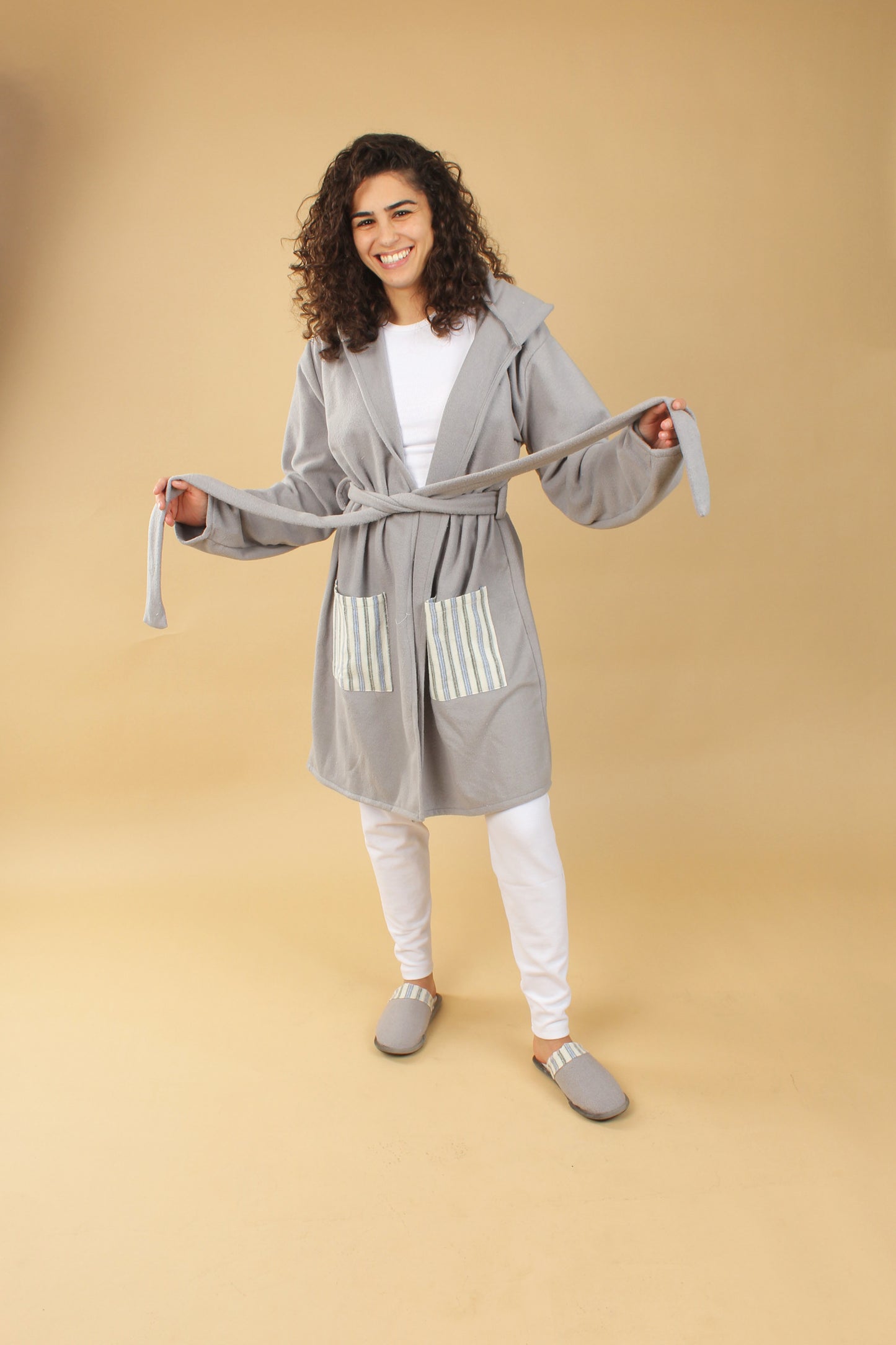Grey Unisex Robe