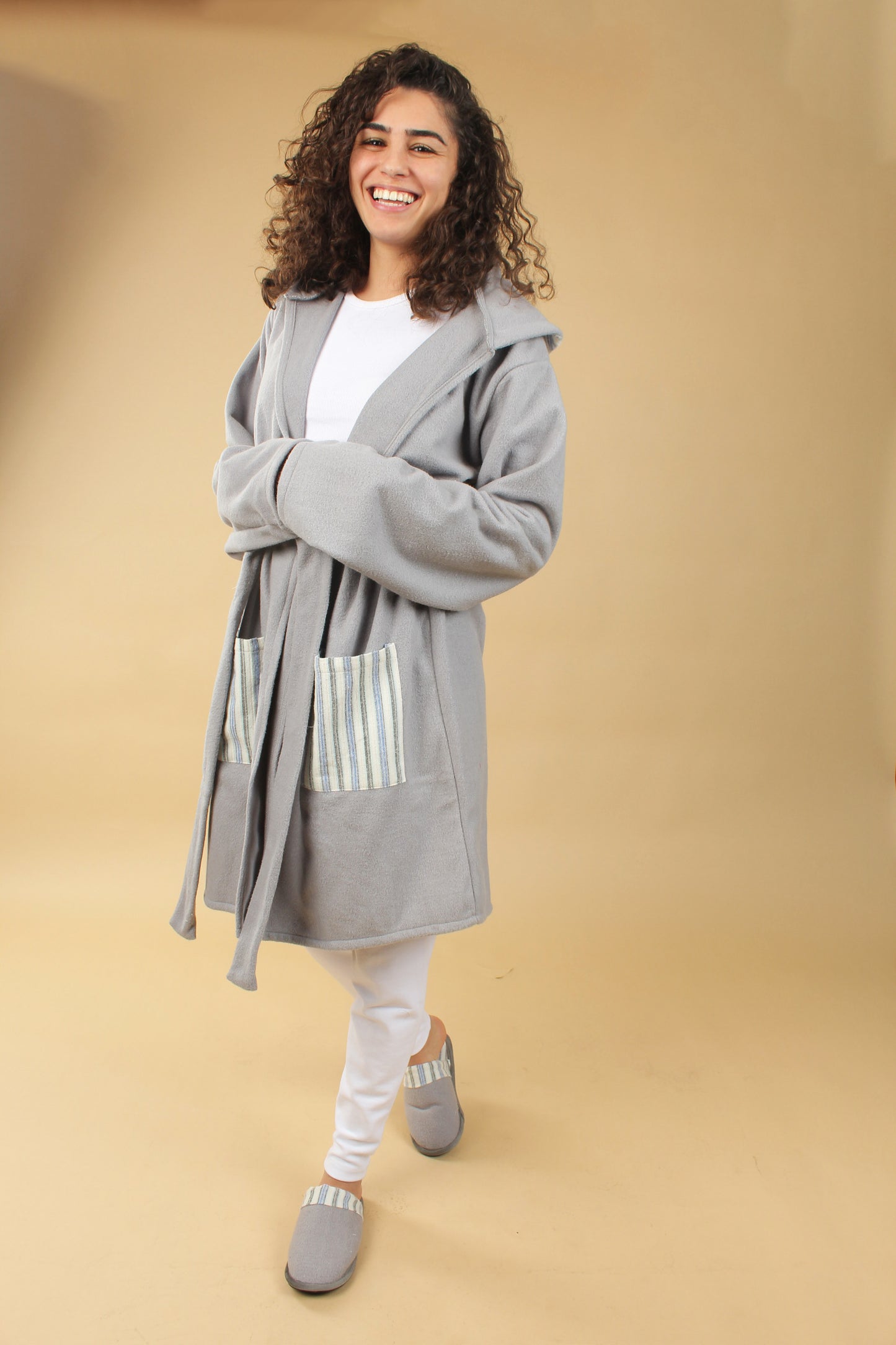 Grey Unisex Robe