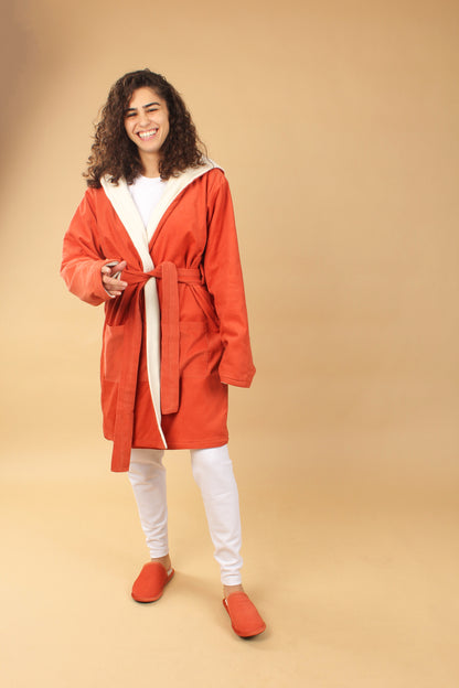 Red Unisex Robe